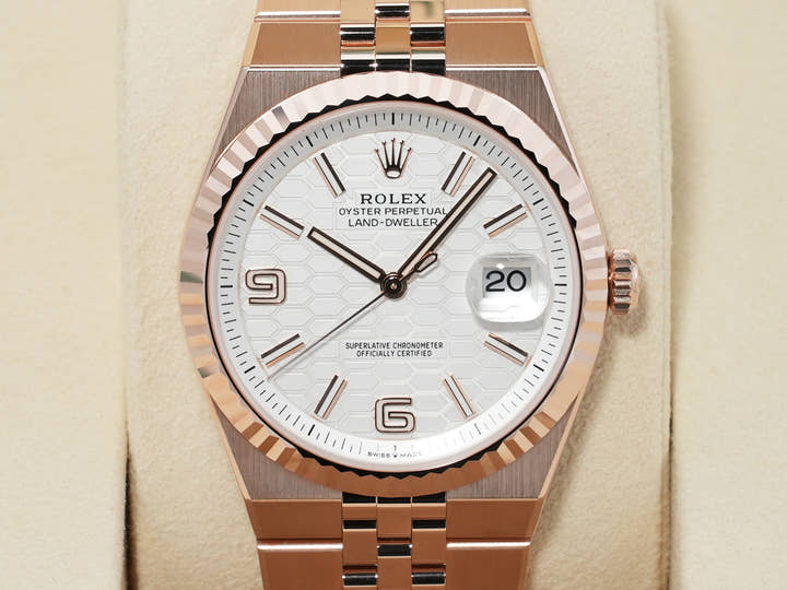 ロレックス ランドドゥエラー Ref.127335 エバーローズゴールド ホワイト文字盤 ジュビリーブレスレット 未使用 62xkzt6v