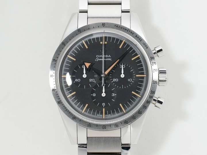 オメガ スピードマスター '57 クロノグラフ 38.6MM Ref.311.10.39.30.01.001 ステンレススチール ブラック文字盤 未使用 9zknd32f