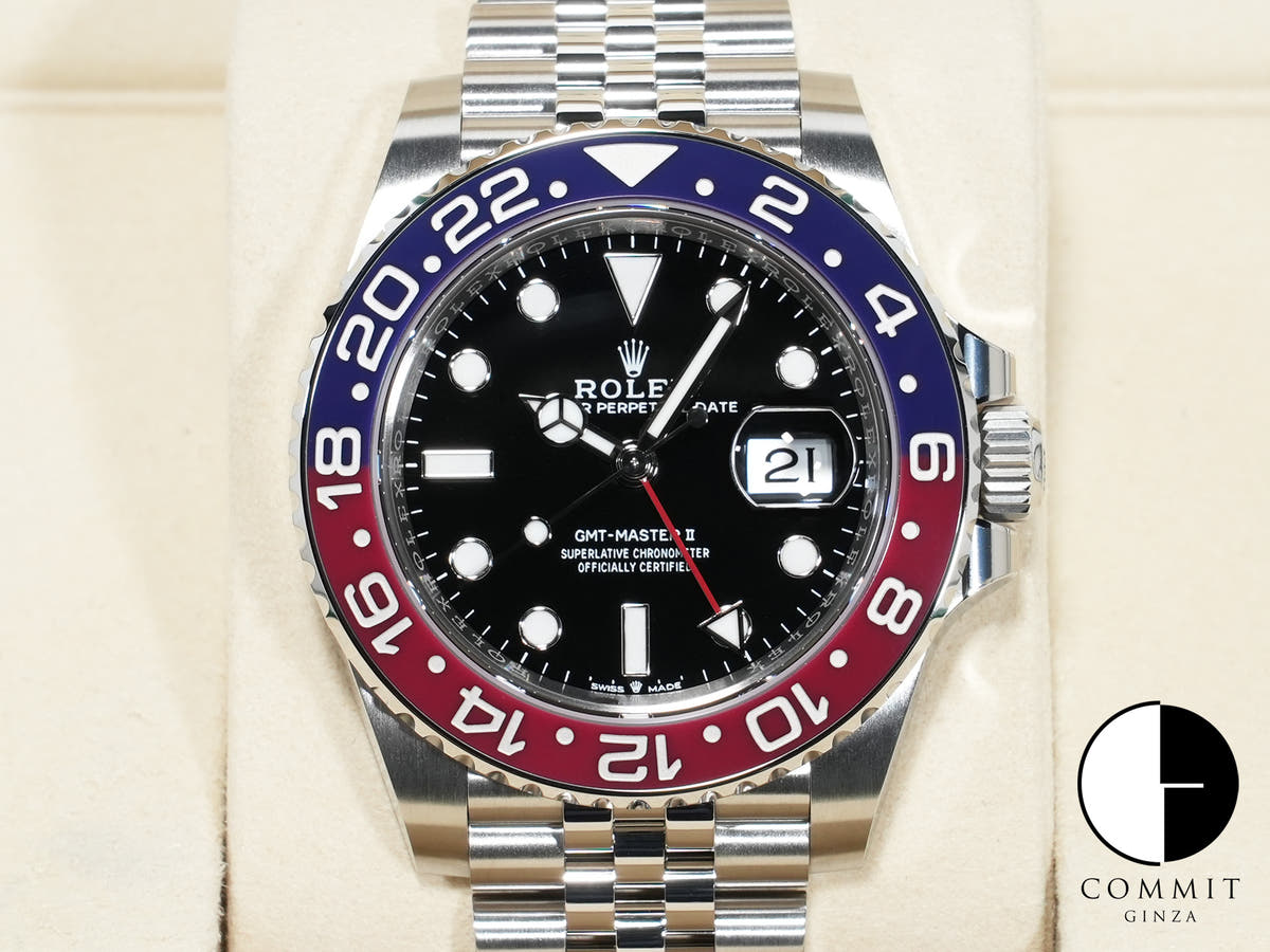 ロレックス GMTマスターII Ref.126710BLRO ステンレススチール ブラック文字盤 ジュビリーブレスレット 未使用 8pbuvggd