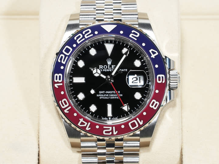 ロレックス GMTマスターII Ref.126710BLRO ステンレススチール ブラック文字盤 ジュビリーブレスレット 未使用 8pbuvggd