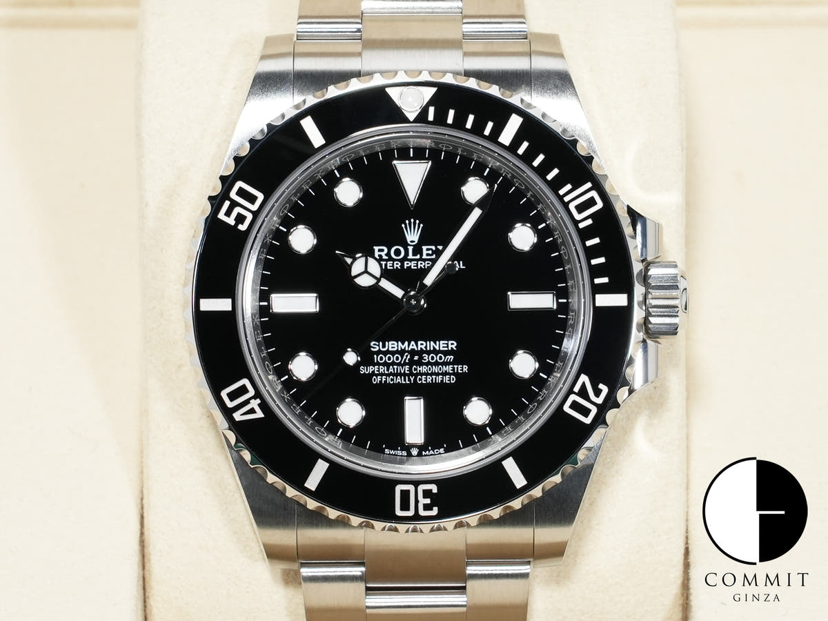 ロレックス サブマリーナー ノンデイト Ref.124060 ステンレススチール ブラック文字盤 未使用 uv3quir2