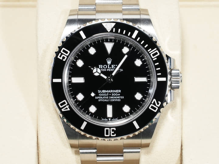 ロレックス サブマリーナー ノンデイト Ref.124060 ステンレススチール ブラック文字盤 未使用 uv3quir2