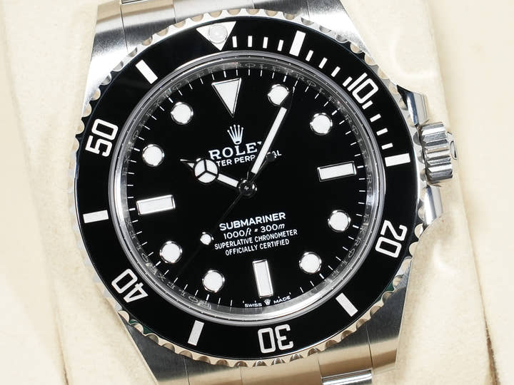 ロレックス サブマリーナー ノンデイト Ref.124060 ステンレススチール ブラック文字盤 未使用 uv3quir2