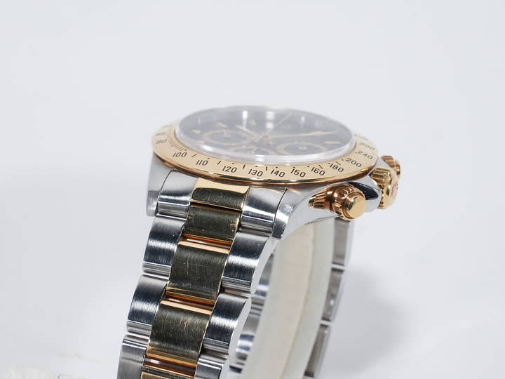 ロレックス デイトナ エルプリメロ Ref.16523 ステンレススチール/イエローゴールド ブラック文字盤 中古 qgfwi6i9