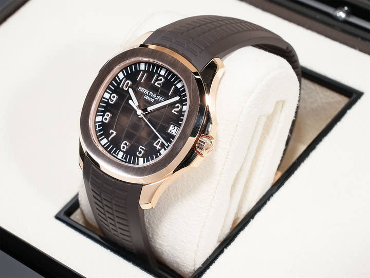 Patek Philippe Aquanaut Ref. 5167R-001 Rose Gold Brown Dial Pre-owned dq5vuhvi