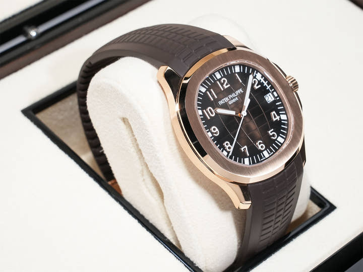 Patek Philippe Aquanaut Ref. 5167R-001 Rose Gold Brown Dial Pre-owned dq5vuhvi