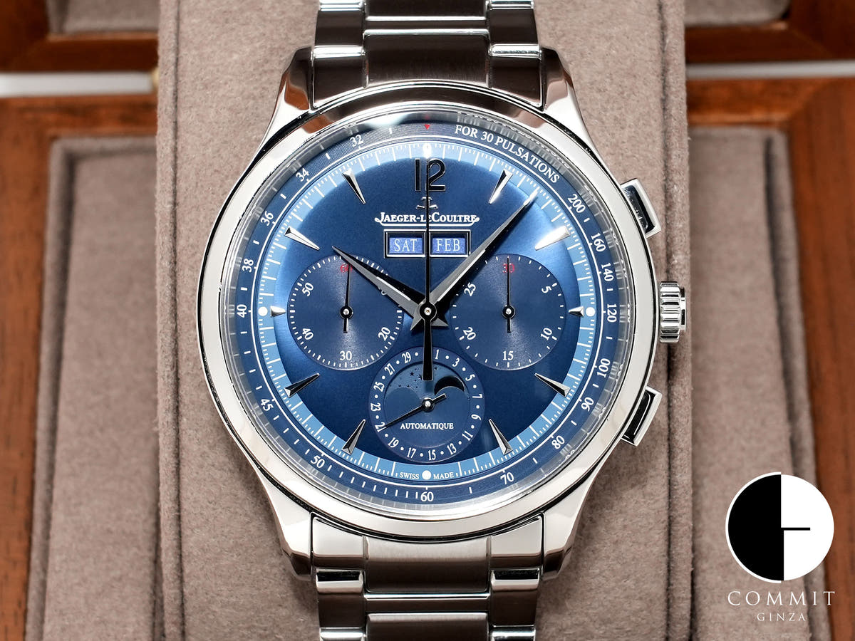 Jaeger-LeCoultre Master Control Chronograph Calendar Ref. Q4138180 Stainless Steel Blue Dial Pre-owned bz9bxxga