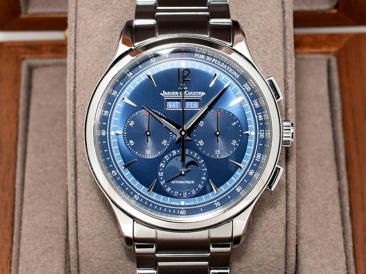 Jaeger-LeCoultre Master Control Chronograph Calendar Ref. Q4138180 Stainless Steel Blue Dial Pre-owned bz9bxxga