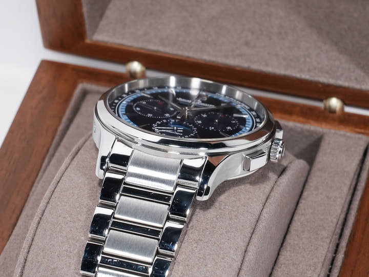 Jaeger-LeCoultre Master Control Chronograph Calendar Ref. Q4138180 Stainless Steel Blue Dial Pre-owned bz9bxxga