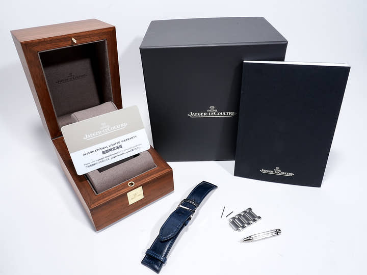 Jaeger-LeCoultre Master Control Chronograph Calendar Ref. Q4138180 Stainless Steel Blue Dial Pre-owned bz9bxxga