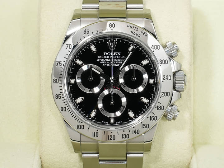 ロレックス デイトナ Ref.116520 ステンレススチール ブラック文字盤 中古 2vvdzgto