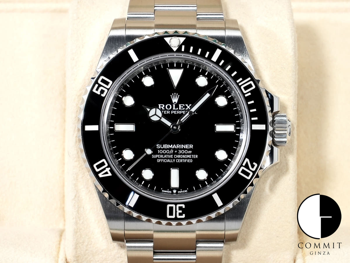 ロレックス サブマリーナー ノンデイト Ref.124060 ステンレススチール ブラック文字盤 中古 4mxpp2pd