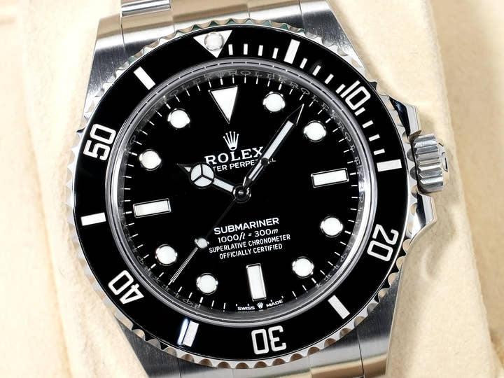 ロレックス サブマリーナー ノンデイト Ref.124060 ステンレススチール ブラック文字盤 中古 4mxpp2pd