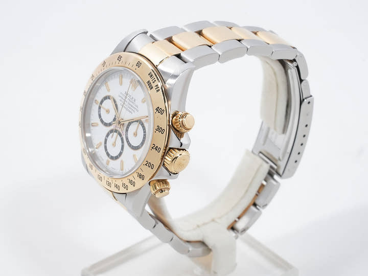ロレックス デイトナ エルプリメロ Ref.16523 ステンレススチール/イエローゴールド ホワイト文字盤 中古 ehjjcey3