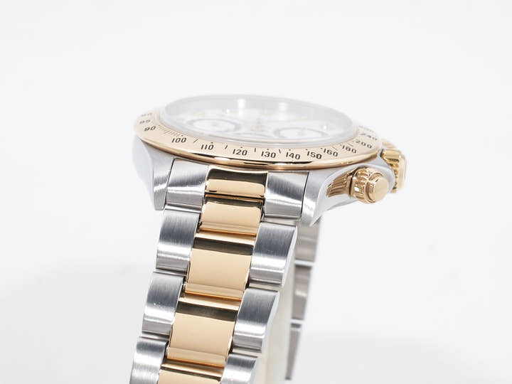 ロレックス デイトナ エルプリメロ Ref.16523G ステンレススチール/イエローゴールド ホワイト×8Pダイヤ文字盤 中古 y5udwi4g