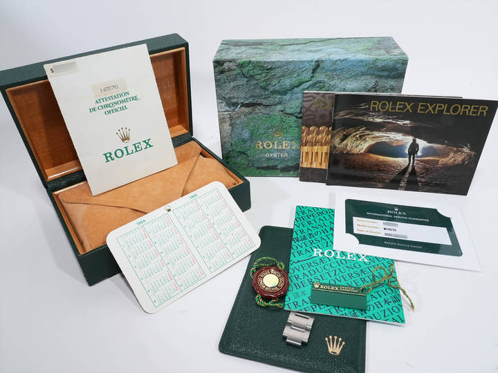 ロレックス エクスプローラーII Ref.16570 ステンレススチール ホワイト文字盤 オイスターブレスレット 中古 bhhbfcb3