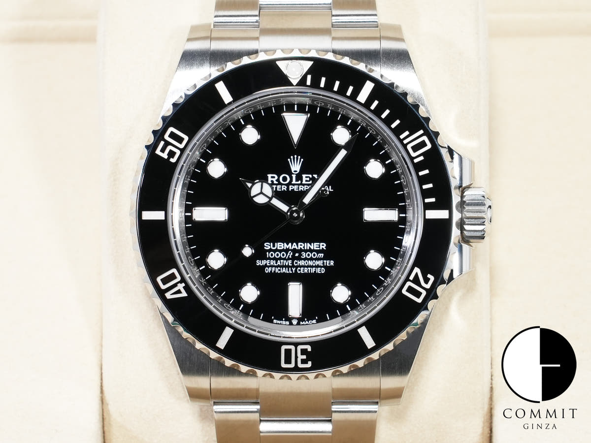 ロレックス サブマリーナー ノンデイト Ref.124060 ステンレススチール ブラック文字盤 未使用 ighu3v4w