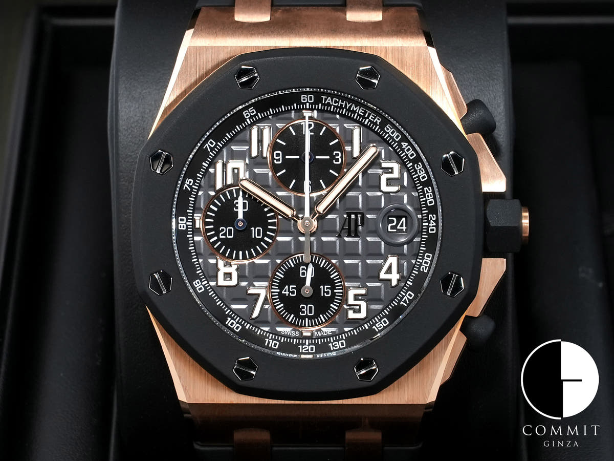 Audemars Piguet Royal Oak Offshore Chronograph Ref. 26238OK.OO.A002CA.01 Pink Gold Slate Gray Dial Unused mowqoqvx