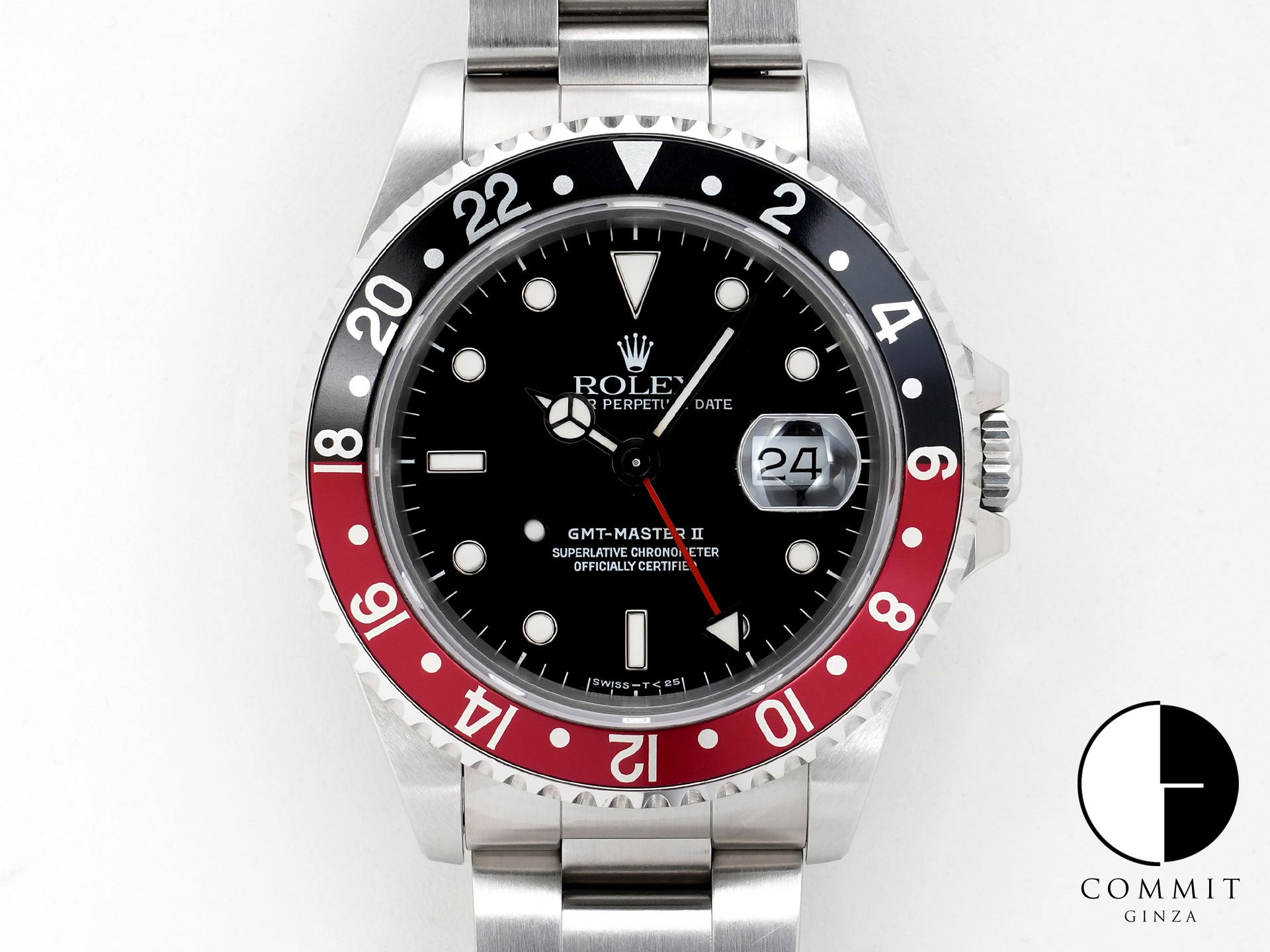 ロレックス GMTマスターII Ref.16710 ステンレススチール ブラック文字盤 オイスターブレスレット 美中古 kut9rptg