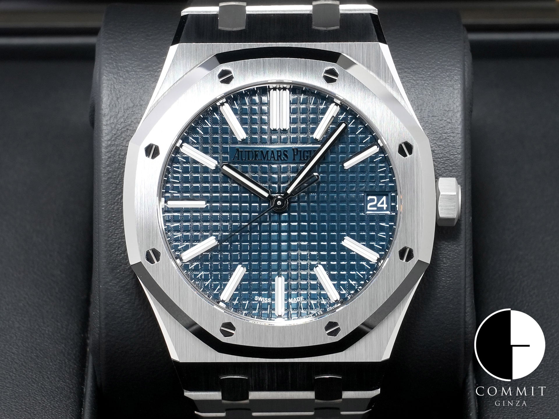 オーデマピゲ ロイヤルオーク Ref.15510ST.OO.1320ST.06 ステンレススチール ナイトブルー文字盤 未使用 kagjmmj7