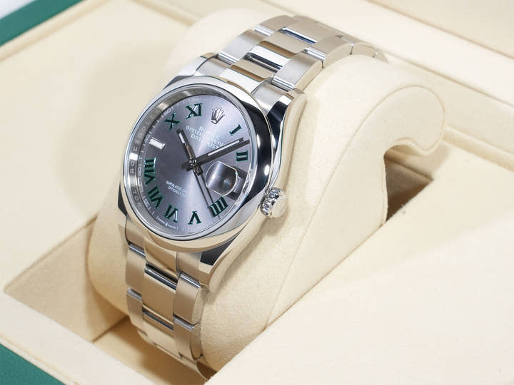 ロレックス デイトジャスト36 Ref.126200 ステンレススチール スレートローマン文字盤 オイスターブレスレット 未使用 id99qyoq