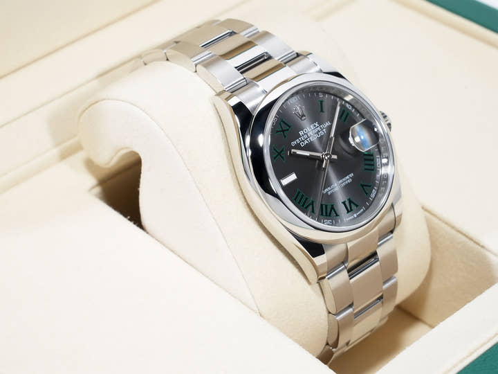 ロレックス デイトジャスト36 Ref.126200 ステンレススチール スレートローマン文字盤 オイスターブレスレット 未使用 id99qyoq