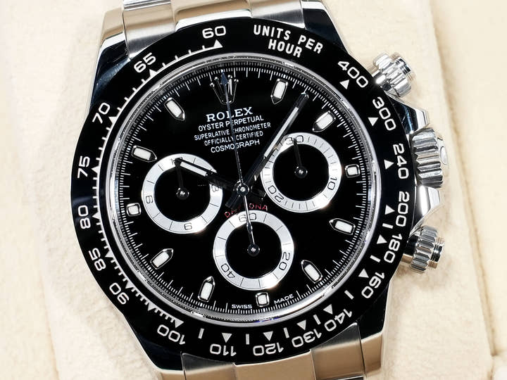 Pre-owned Rolex Daytona Ref. 116500LN Stainless Steel Black Dial jico6cdf