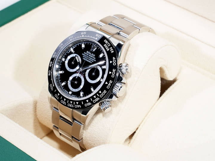 Pre-owned Rolex Daytona Ref. 116500LN Stainless Steel Black Dial jico6cdf