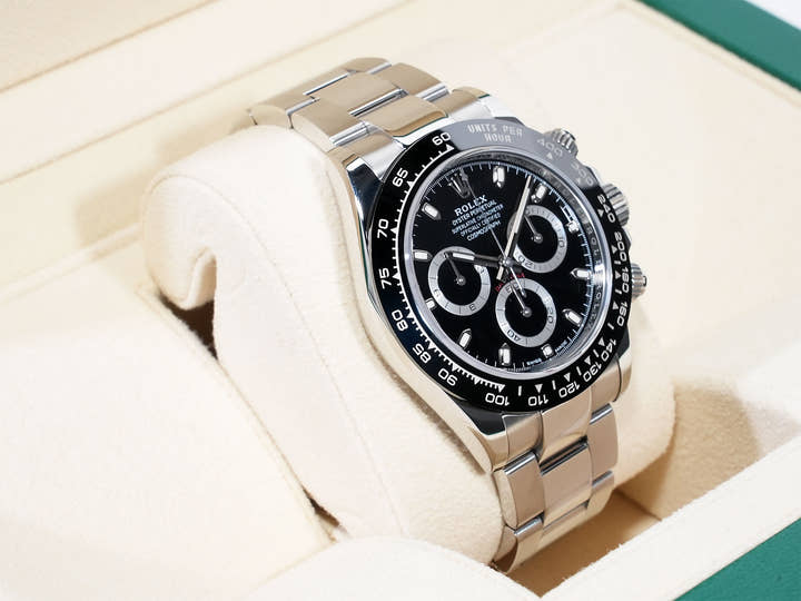 Pre-owned Rolex Daytona Ref. 116500LN Stainless Steel Black Dial jico6cdf