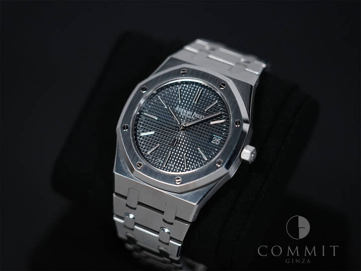 オーデマピゲ ロイヤルオーク ジャンボ エクストラ シン Ref.15202ST.OO.1240ST.01 ステンレススチール ブルー文字盤 中古 keuf7sj8