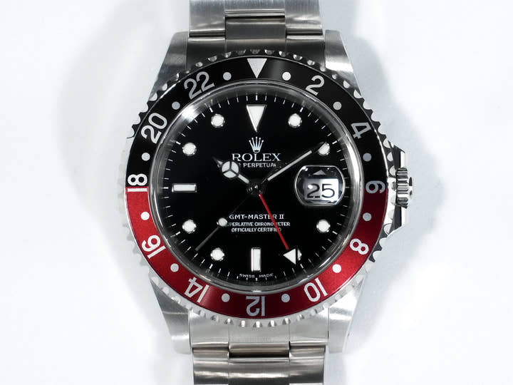 ロレックス GMTマスターII Ref.16710 ステンレススチール ブラック文字盤 オイスターブレスレット 中古 yin7ufkz
