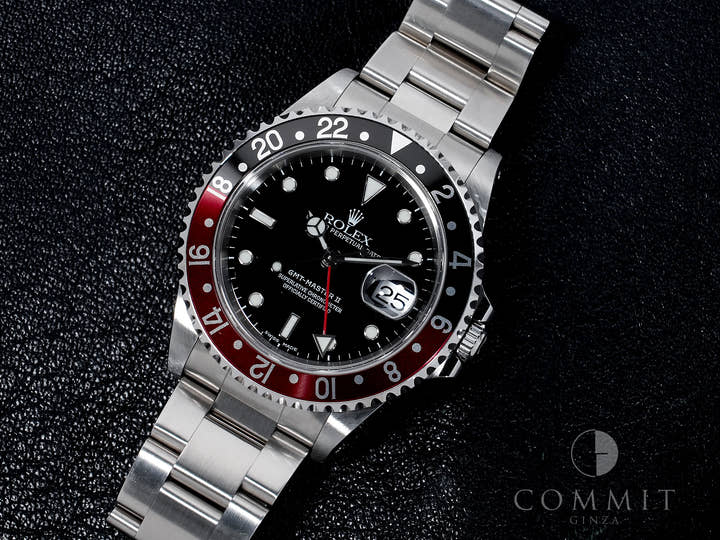 ロレックス GMTマスターII Ref.16710 ステンレススチール ブラック文字盤 オイスターブレスレット 中古 yin7ufkz