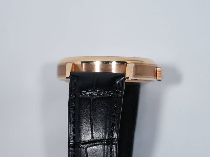 A.ランゲ&ゾーネ サクソニア アウトサイズ デイト Ref.381.031 ピンクゴールド ブラック文字盤 中古 4atq8axv