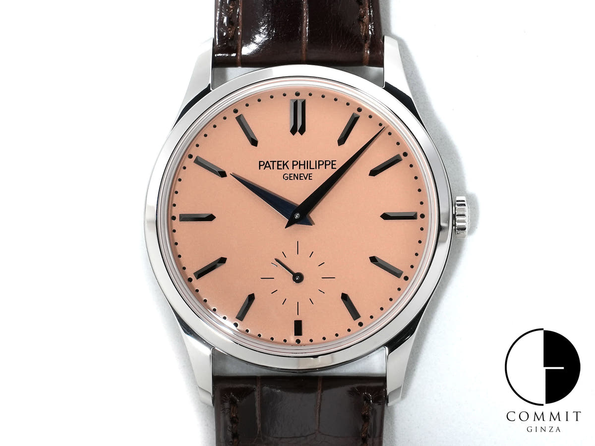 Patek Philippe Calatrava Ref. 6196P-001 Platinum with Rose Gold-Plated Opaline Dial, Unused (ttjppymh)