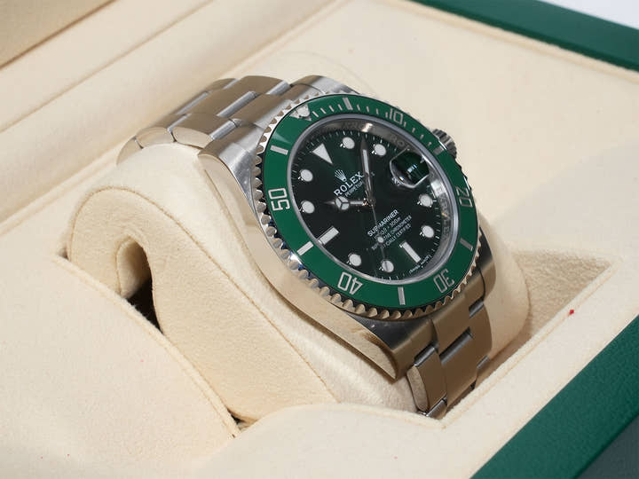 ロレックス サブマリーナー デイト Ref.116610LV ステンレススチール グリーン文字盤 美中古 dx44vu3p