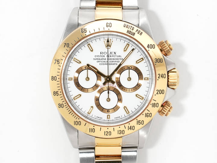 ロレックス デイトナ エルプリメロ Ref.16523 ステンレススチール/イエローゴールド ホワイト文字盤 中古 jwbpgwxa