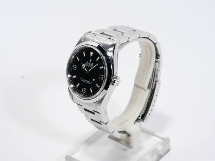 ロレックス エクスプローラーI Ref.14270 ステンレススチール ブラック文字盤 オイスターブレスレット 中古 fa2zrhge