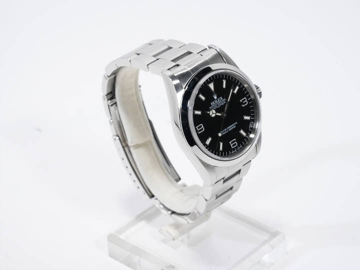 ロレックス エクスプローラーI Ref.14270 ステンレススチール ブラック文字盤 オイスターブレスレット 中古 fa2zrhge