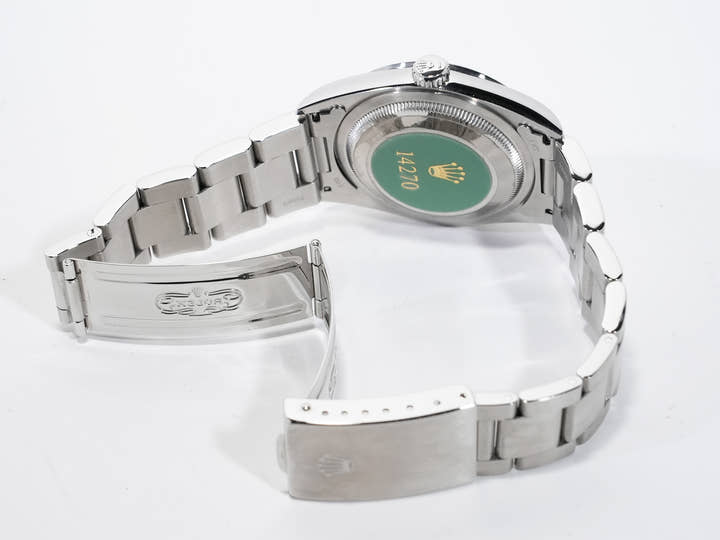 ロレックス エクスプローラーI Ref.14270 ステンレススチール ブラック文字盤 オイスターブレスレット 中古 fa2zrhge