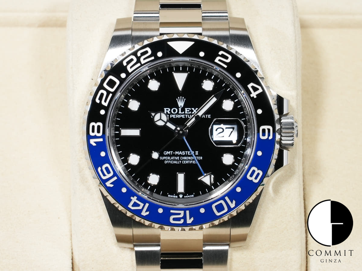 Rolex GMT-Master II Ref. 126710BLNR Stainless Steel Black Dial Oyster Bracelet Unused ty85ofxk