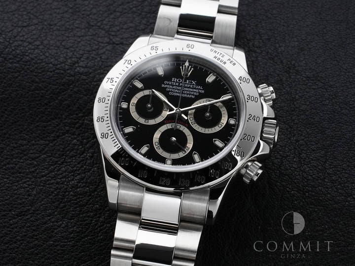 ロレックス デイトナ Ref.116520 ステンレススチール ブラック文字盤 美中古 muunosmv