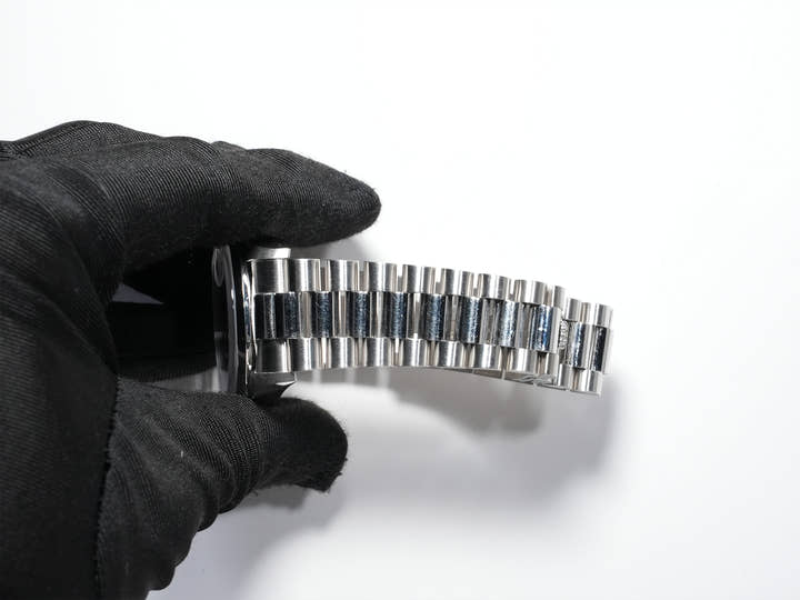 Pre-owned Rolex Day-Date Ref. 18206 in Platinum with Blue Milliard Dial (gop3my6c)