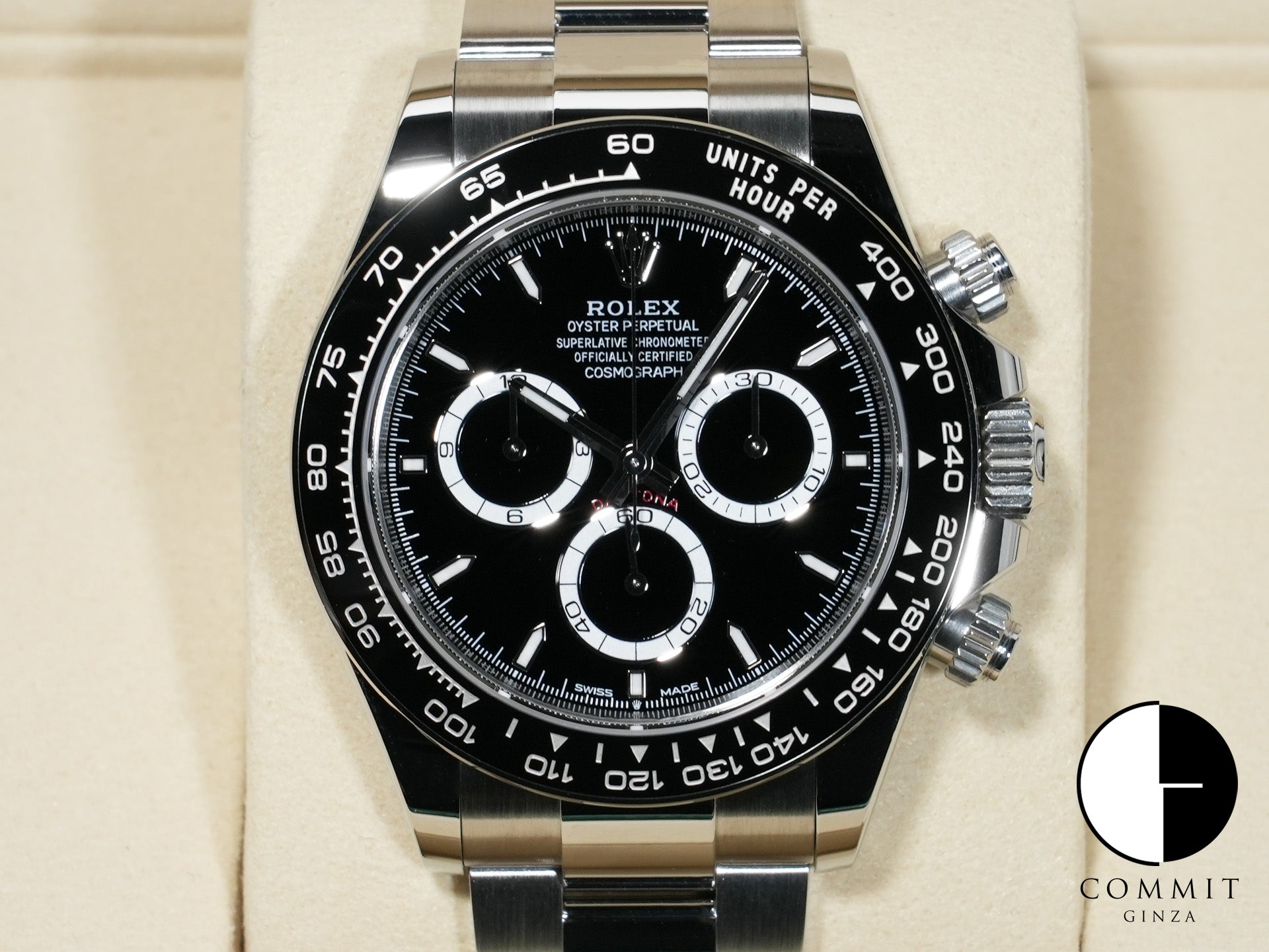 ロレックス デイトナ Ref.126500LN ステンレススチール ブラック文字盤 未使用 ueqopc4p