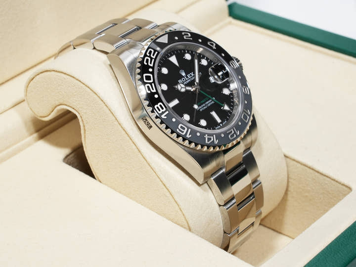 ロレックス GMTマスターII Ref.126710GRNR ステンレススチール ブラック文字盤 オイスターブレスレット 未使用 m8zftefk