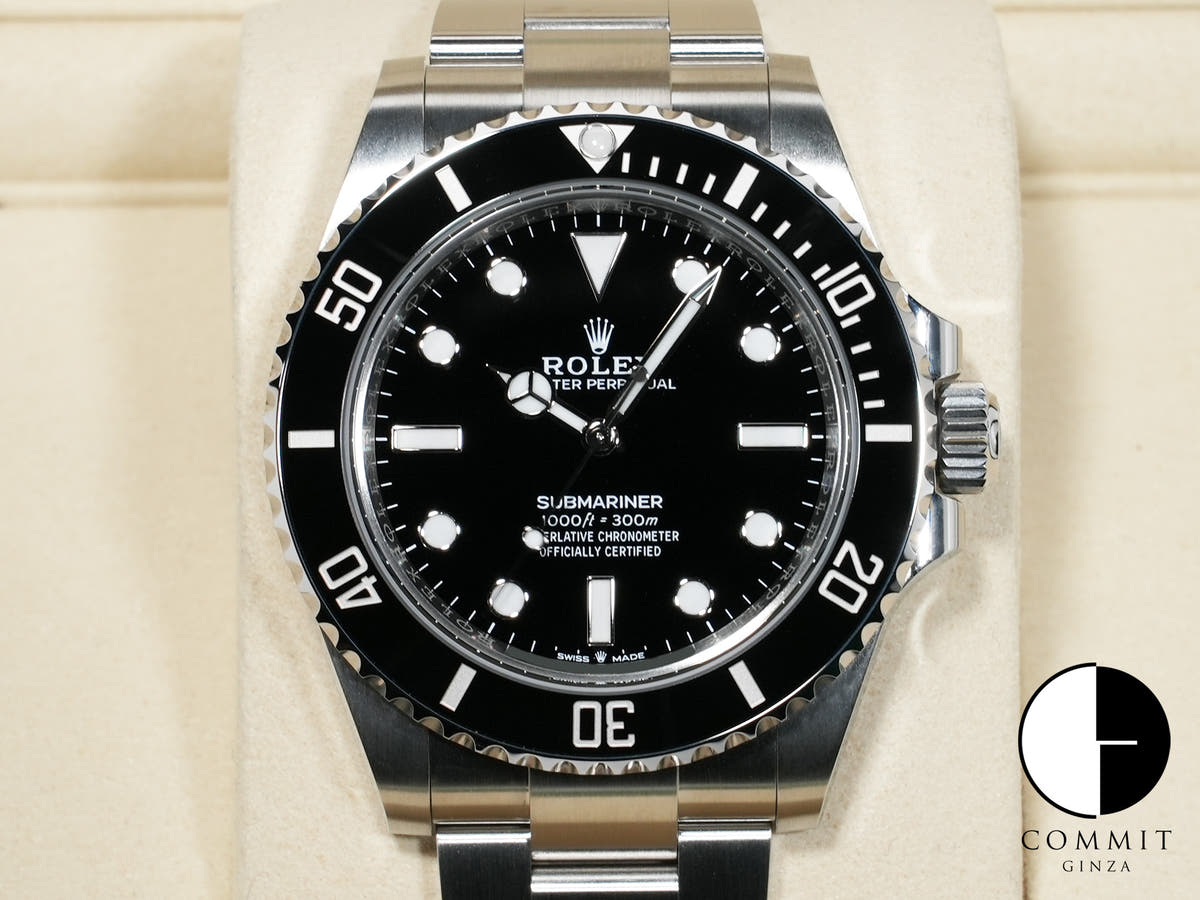 ロレックス サブマリーナー ノンデイト Ref.124060 ステンレススチール ブラック文字盤 未使用 twbb3aoi