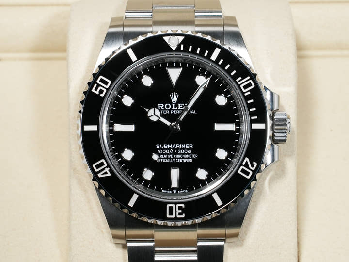 ロレックス サブマリーナー ノンデイト Ref.124060 ステンレススチール ブラック文字盤 未使用 twbb3aoi