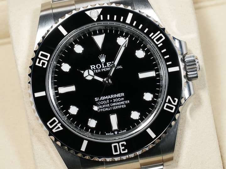 ロレックス サブマリーナー ノンデイト Ref.124060 ステンレススチール ブラック文字盤 未使用 twbb3aoi