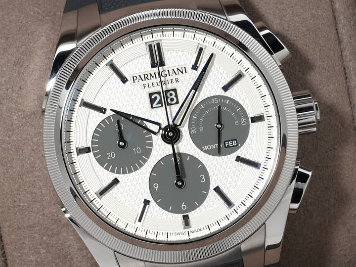 パルミジャーニフルリエ トンダ GT クロノグラフ Ref.PFC906-1020001-400181 ステンレススチール シルバー×クアンタムグレー文字盤 美品 e3678siu