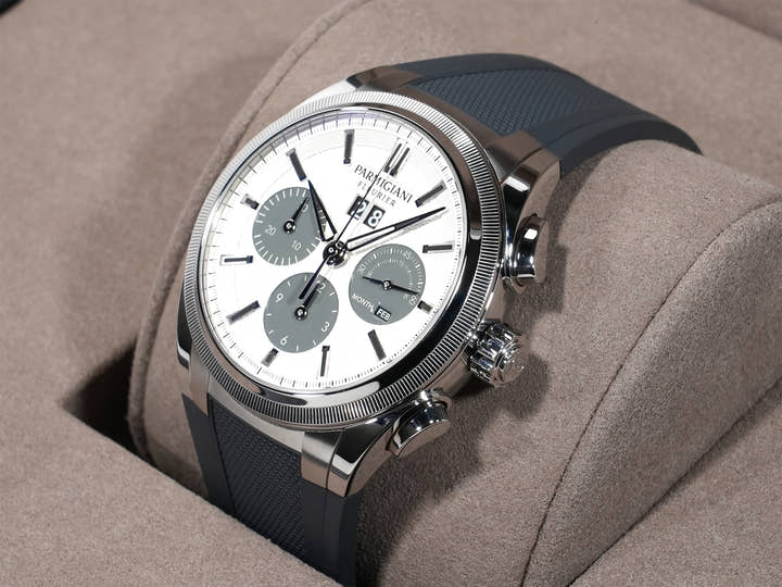 パルミジャーニフルリエ トンダ GT クロノグラフ Ref.PFC906-1020001-400181 ステンレススチール シルバー×クアンタムグレー文字盤 美品 e3678siu