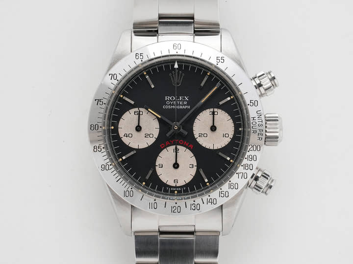 Rolex Daytona Ref. 6265 Stainless Steel Black Dial Pre-owned 8iarjaqz